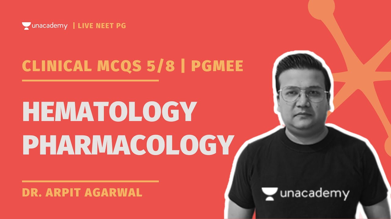 Clinical Scenario MCQs 5/8 | Hematology Pharmacology | Dr. Arpit Agarwal