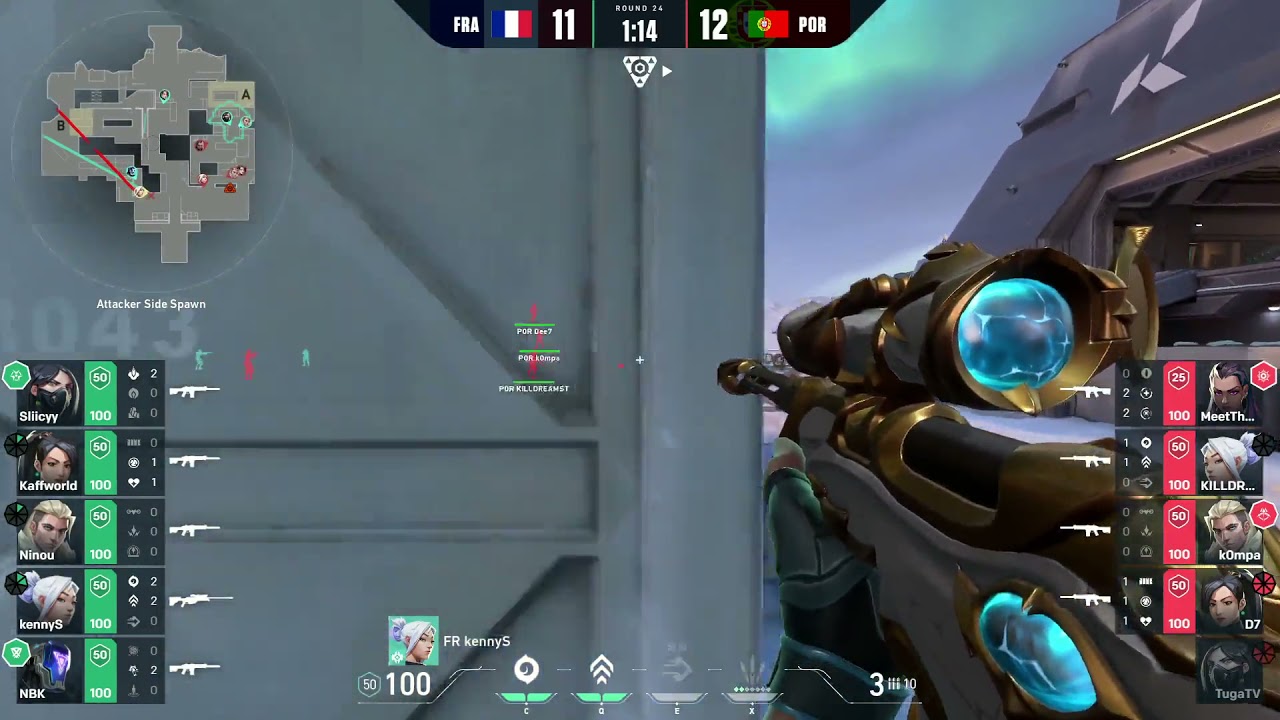 KennyS hits INSANE flick Valorant France Vs Portugal
