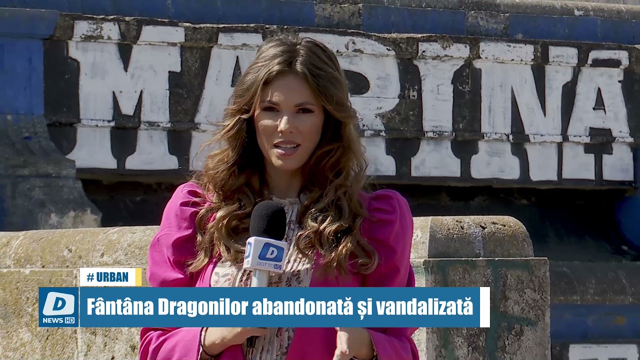 Fântâna Dragonilor abandonată și vandalizată