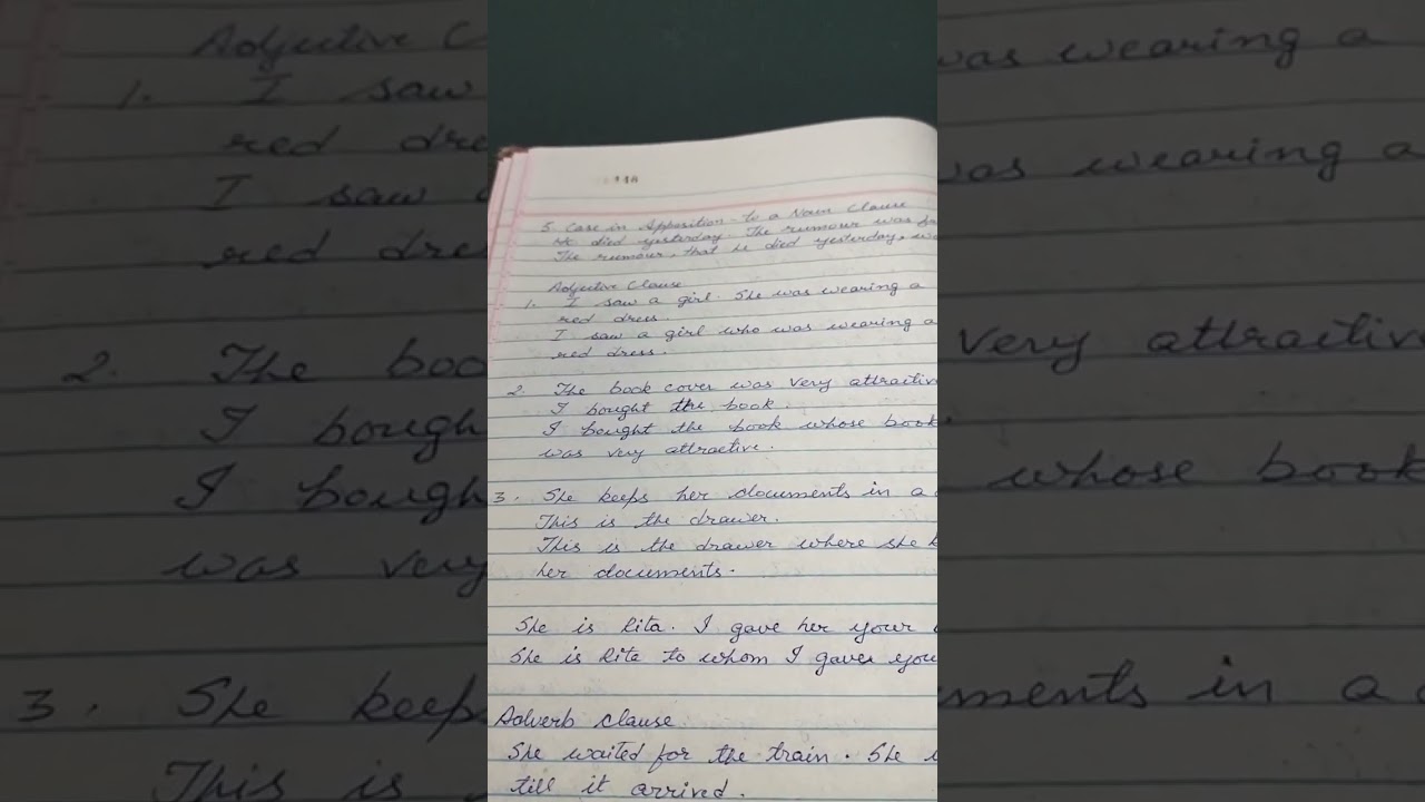 Exercise in the Description, Synthesis of Sentences continues