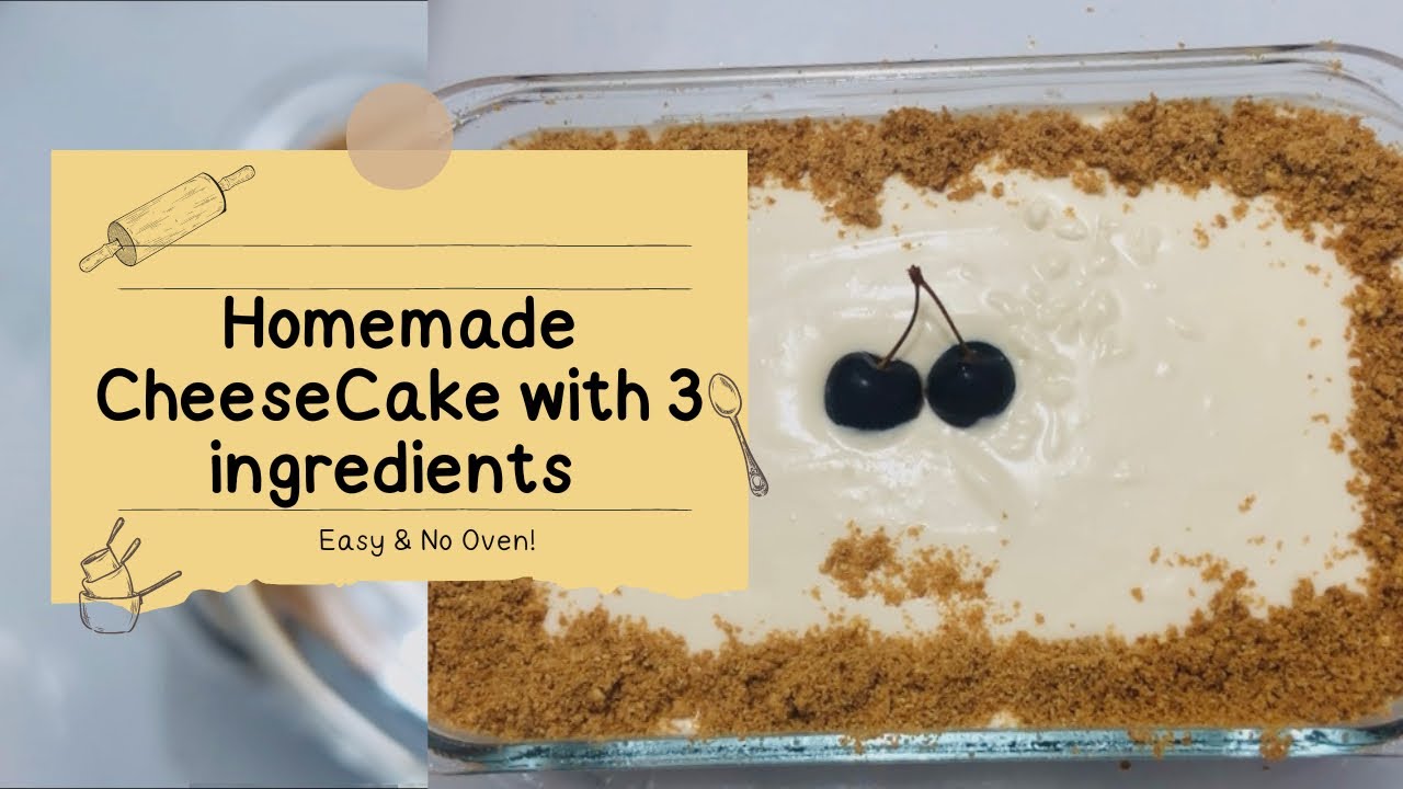 No oven CheeseCake only 3 ingredients || Best Eid Dessert || Daily Food Diaries