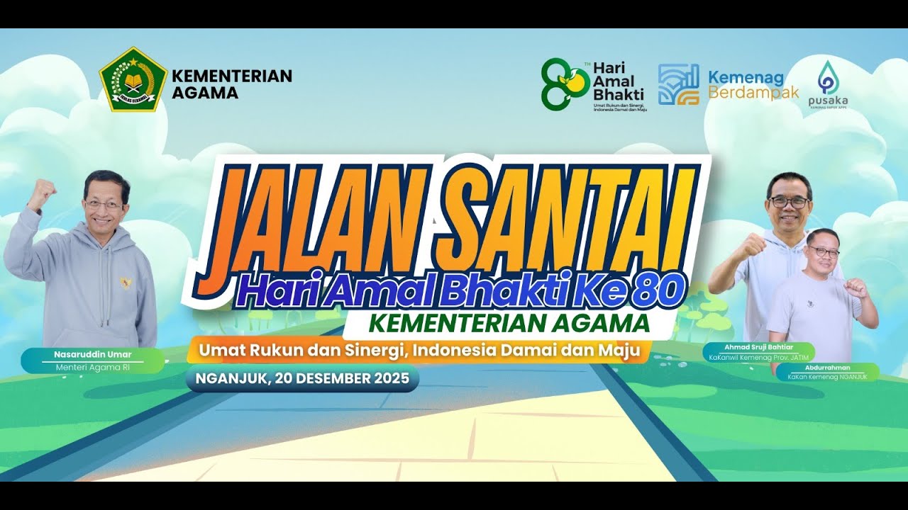 Live Stream Hari Amal Bakti (HAB) ke-80 Kementerian Agama Tahun 2025