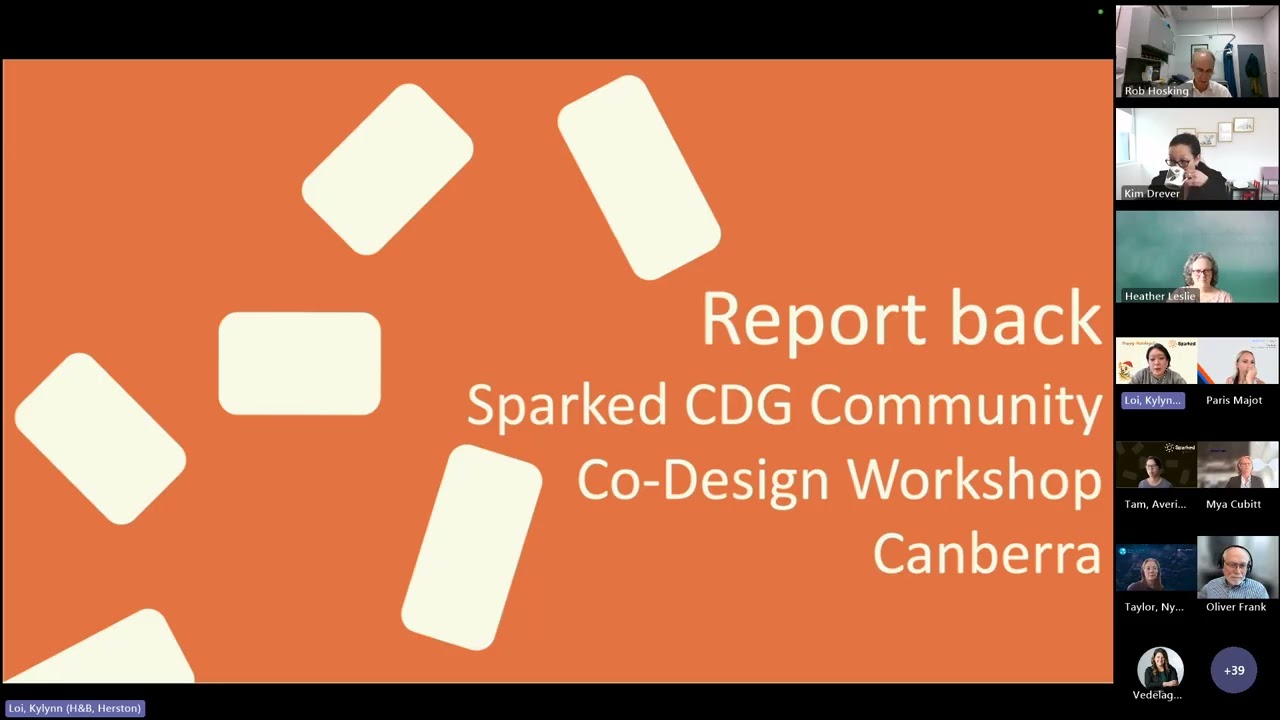Sparked Clinical Design Group Online Meeting 14 (10 December 2025)