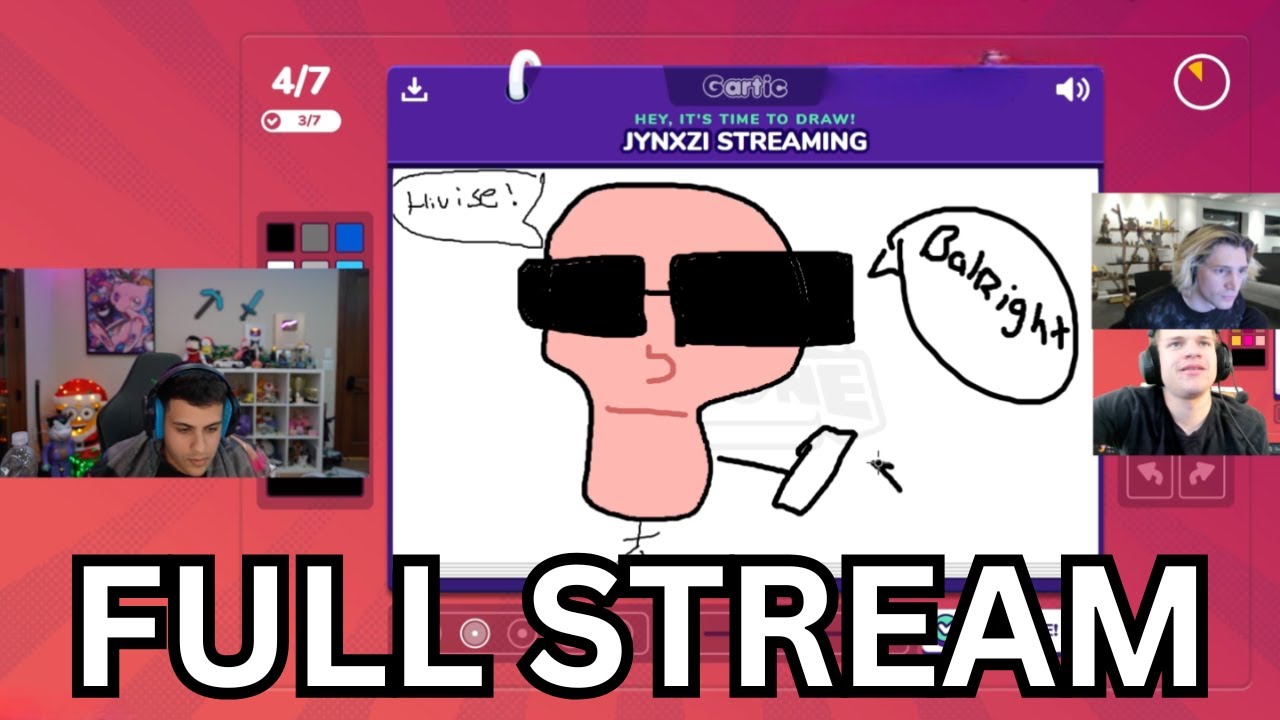 29 JAN - Gartic Phone & Codenames W/ Jynxzi, xQc, QTCinderella, Sketch & More FULL Stream!