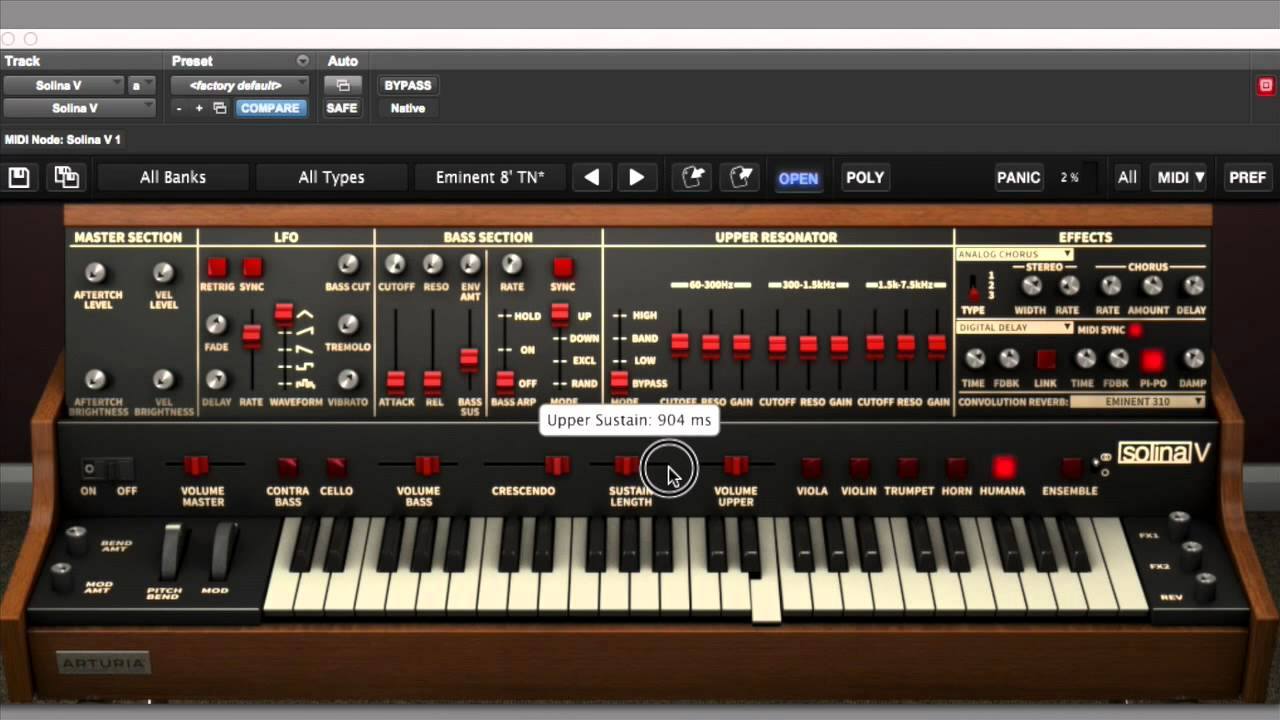 Arturia Solina V tutorial