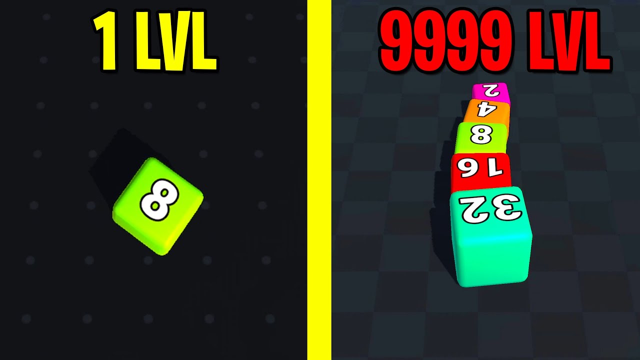 Jelly Cube Run 2048 - Max Level! New Game Jelly Cube Run 2048!