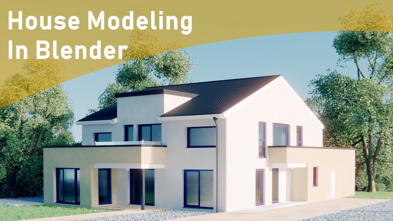 How To Model A House In Blender (House Architecture Modeling Timelapse Tutorial)