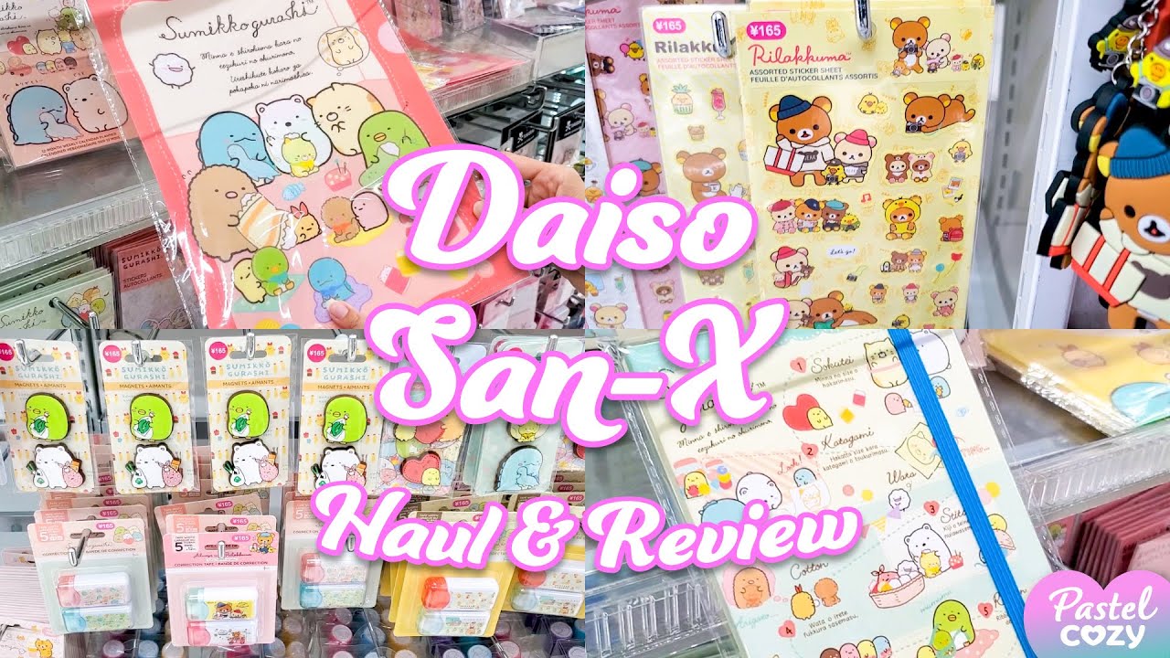 Daiso Back to School with Rilakkuma & Sumikko Gurashi Haul & Review - cute stationery and supplies