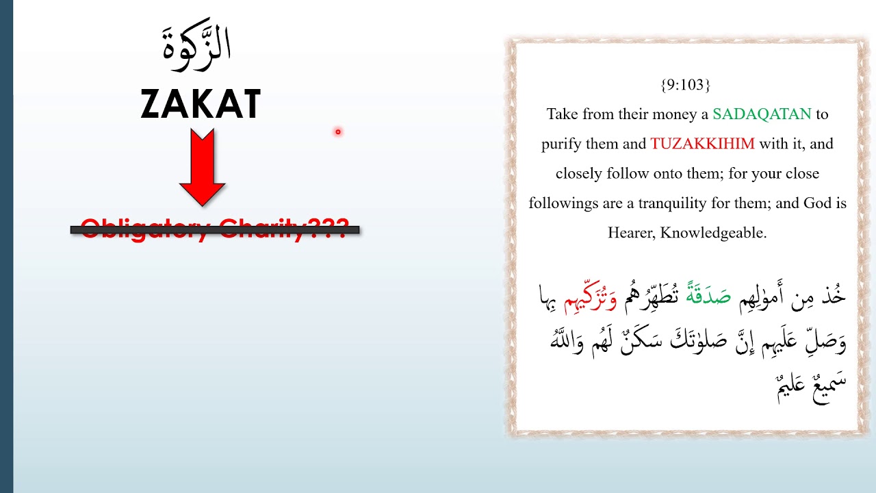 The Zakat According to the Quran