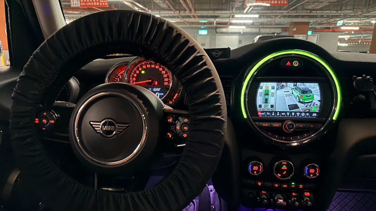 【魔音】寶馬 Bmw Mini Coupe F54 F55 F56 F57原廠型360度環景輔助系統 專用鏡頭 前後動態軌跡 雷達顯示 車門開啟顯示 車牌號碼 旋鈕控制 停車監控