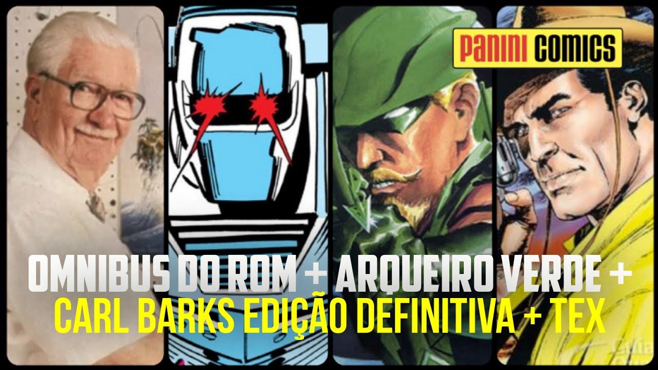 OMNIBUS DO ROM + ARQUEIRO VERDE + CARL BARKS DEFINITIVA + A BIBLIOTECA TEX