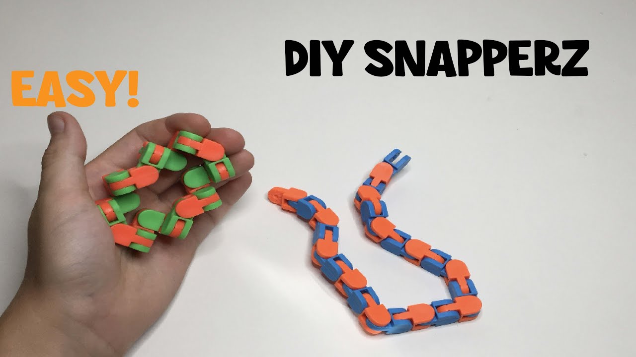 How to Make DIY Snappers From a Wacky Track Fidget Toy Easy and Fast!
