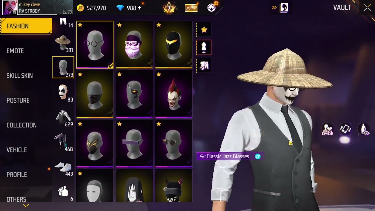 GAME FF KITA AKAN NENGOK SKIN DAN BAJU NYA