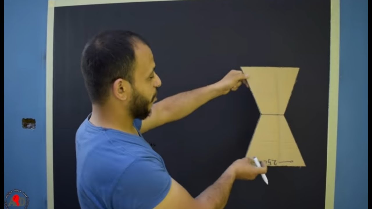 بقطعه كرتون بسيطه اصنع بنفسك ديكور ثلاثى الابعاد رائع