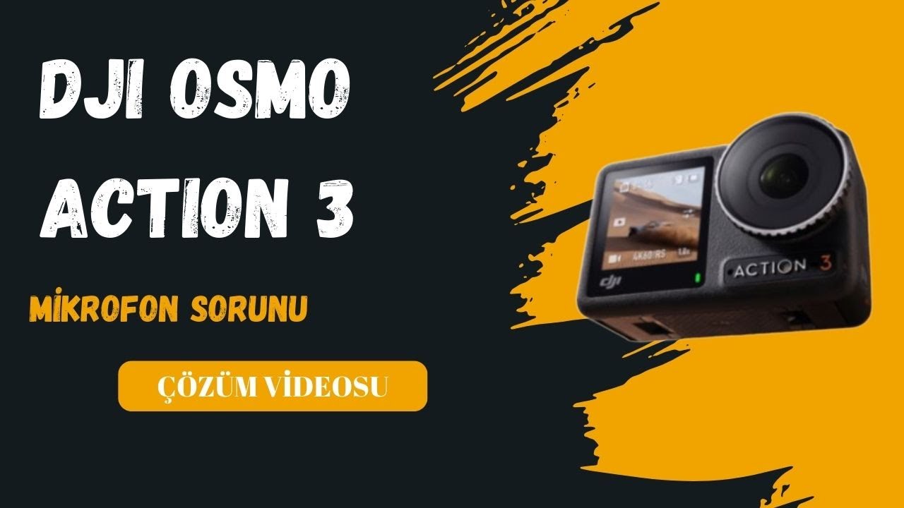 DJI OSMO ACTİON 3 MİKROFON SORUNU KESİN ÇÖZÜM