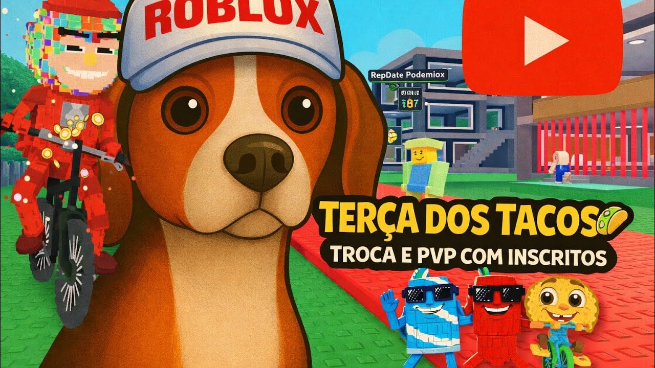 PVP + TROCA COM INSCRITOS / TERÇA DOS TACOS 🌮#roblox #roubeumbrainrot 27/01