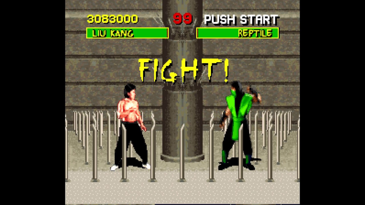 [SNES] Mortal Kombat 1 - *Blood Hack* Full gameplay + Reptile Fight