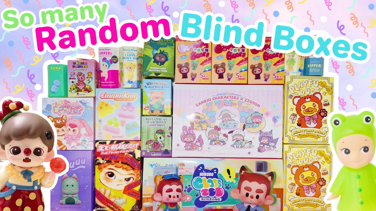 SO MANY RANDOM BLIND BOXES!! *♡* SONNY ANGELS, SANRIO ZZOTON, WAKUKU, AND MORE!!