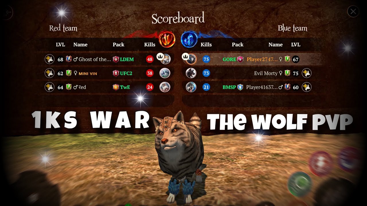 1K’s WAR in 0-2.4m cp rooms || the wolf pvp w/ New acc!