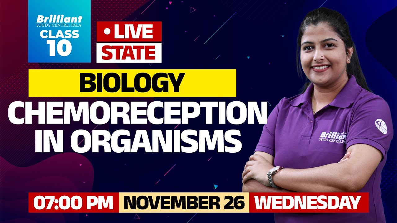 Class 10 Biology | Chemoreception in Organisms | STATE | 26/11/2025 | 07:00 PM