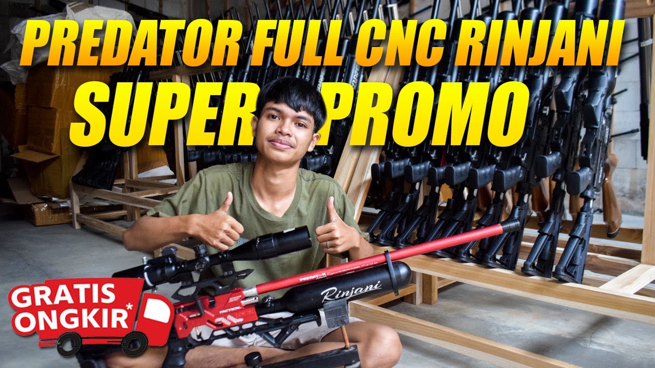DAFTAR HARGA SENAPAN ANGIN PCP BOCAP PREDATOR 500CC FULL CNC | PREDATOR RINJANI 2023