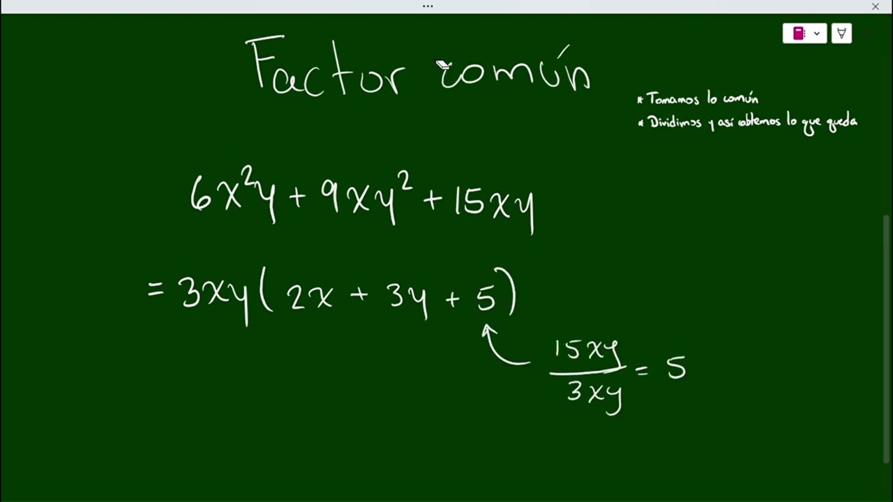 FACTOR COMÚN EJEMPLOS