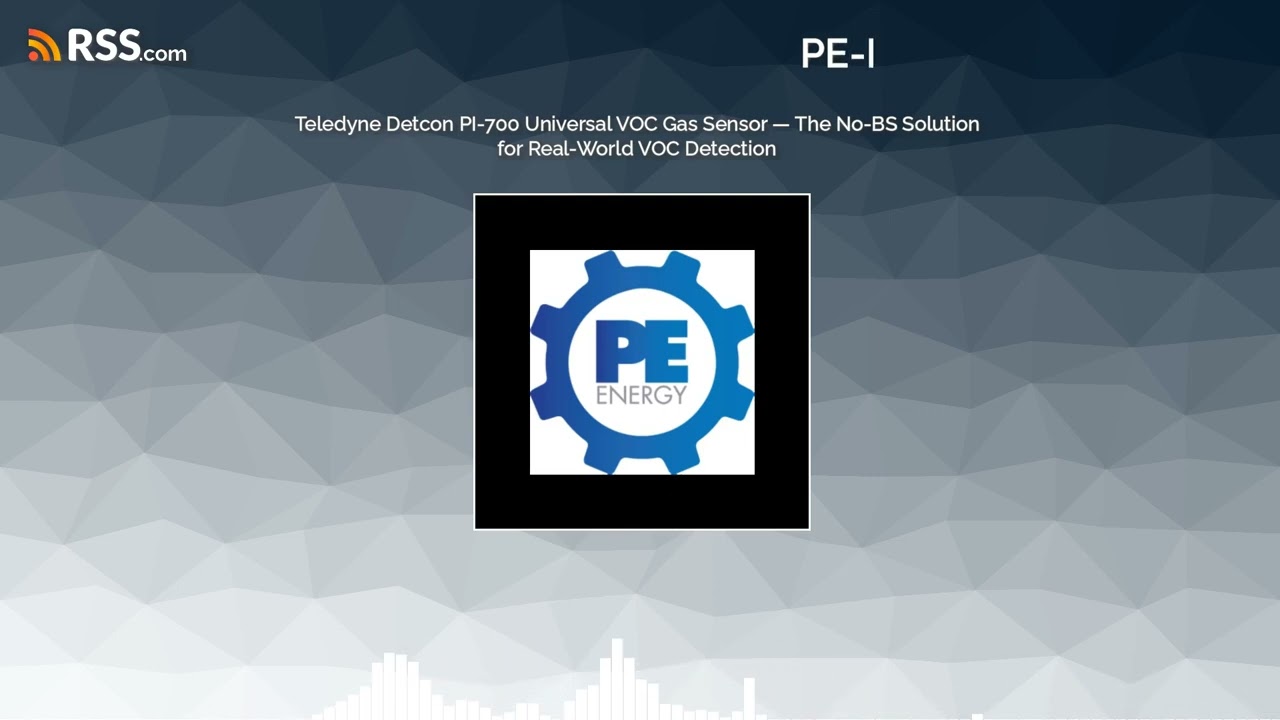 Teledyne Detcon PI-700 Universal VOC Gas Sensor — The No-BS Solution for Real-World VOC...