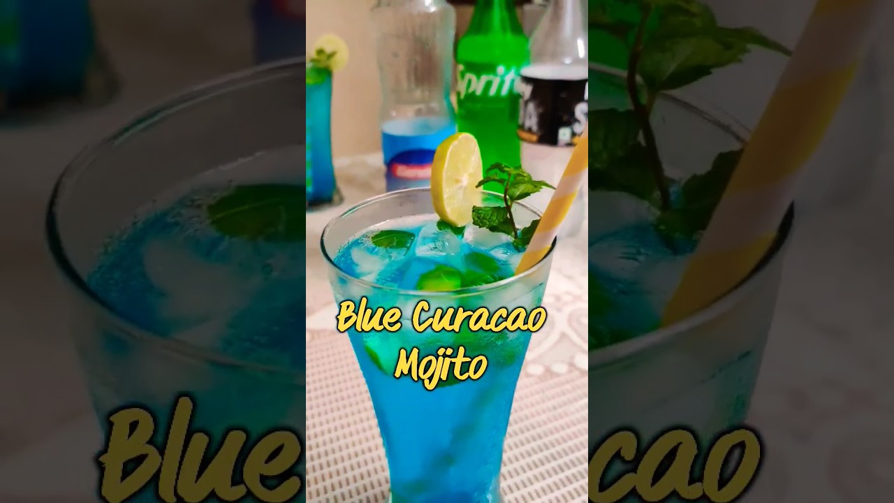 Blue Curacao Mojito | How to Make Blue Curacao Mojito| #shorts #mojito #viral  #ytshort