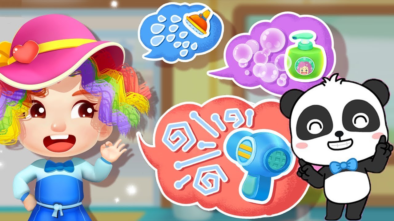 Baby Panda's Hair Salon | Makeover,Beauty Salon,Makeup | BabyBus Game