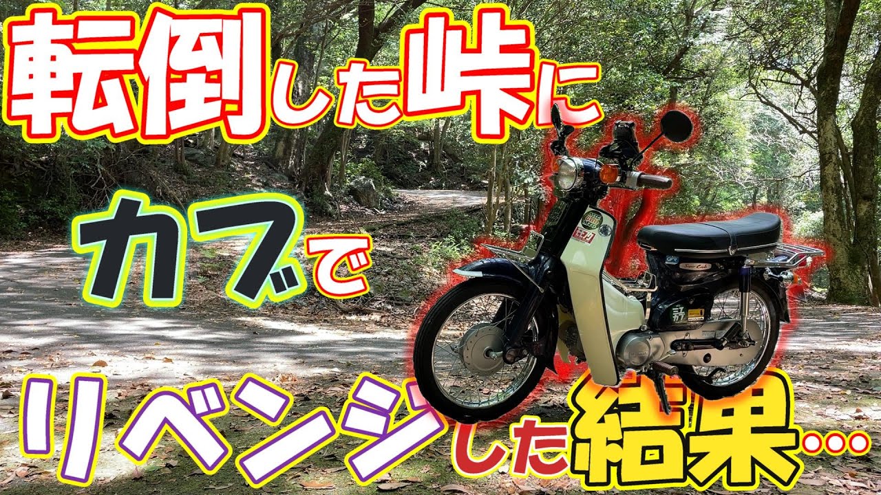【ｽｰﾊﾟｰｶﾌﾞ90】転倒した剣峠にカブでリベンジした結果・・・/モトブログ