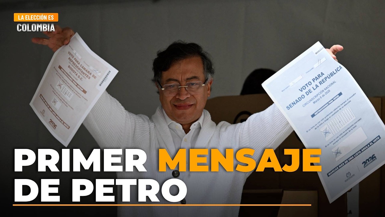 Petro reacciona a los primeros resultados de las elecciones a Congreso