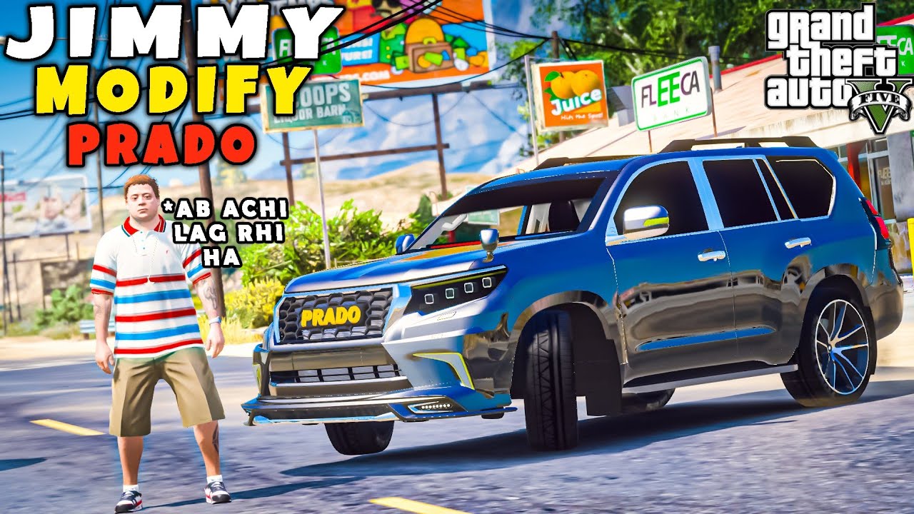 Jimmy Modify Prado | GTA 5 | Real Life Mods #182 | URDU |