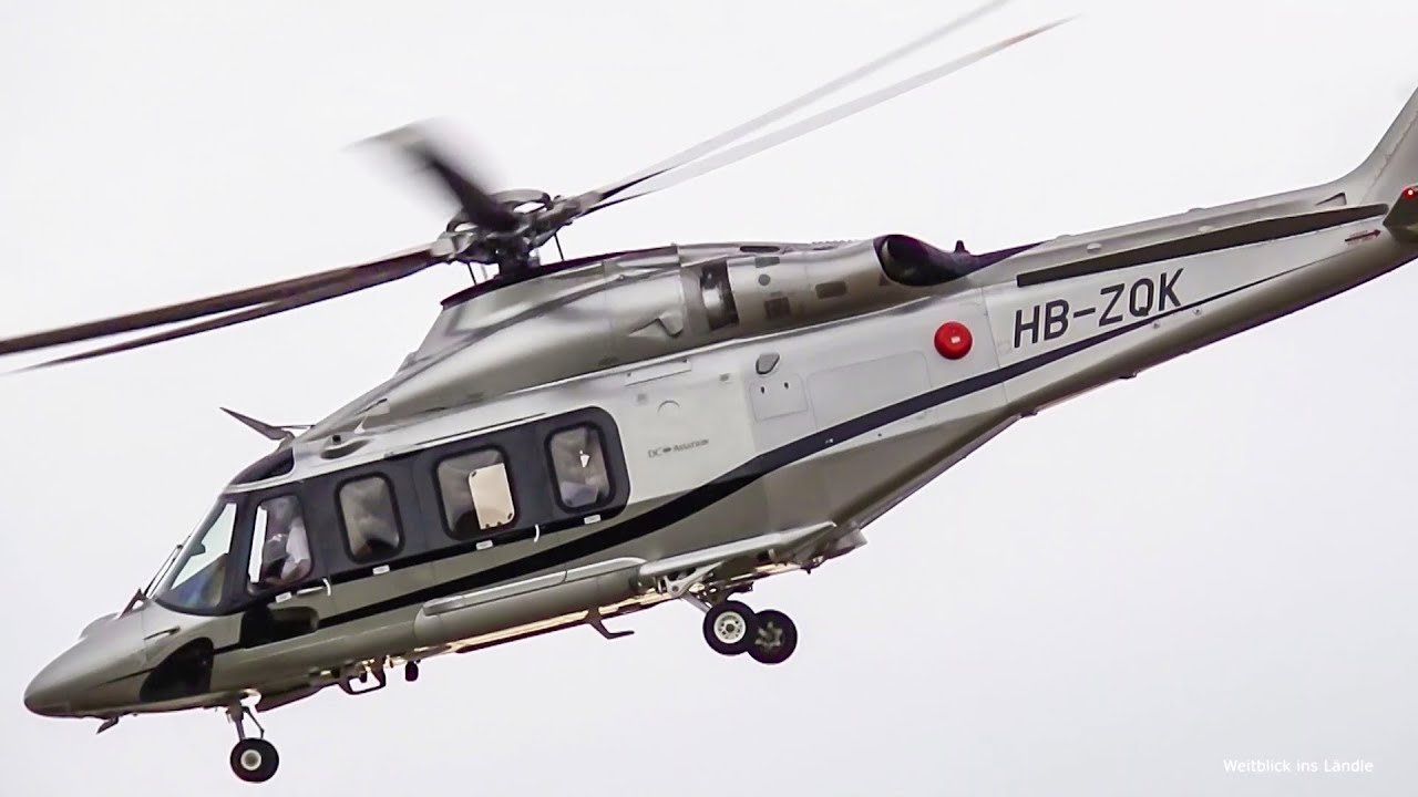 AgustaWestland AW139 Landing & Take-Off Heliport Zurich - Awesome Sound - DC Aviation