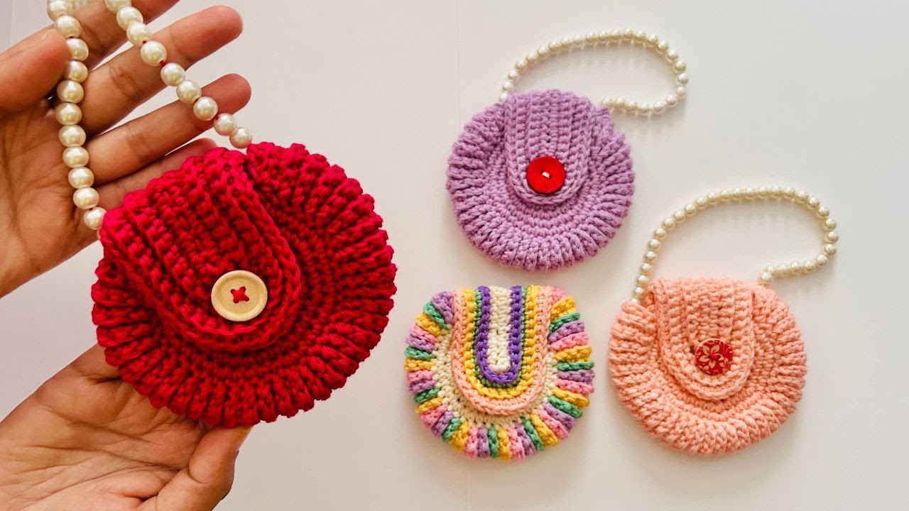 Crochet Shell Coin Purse | Crochet Round Purse Tutorial | Crochet Shell Purse