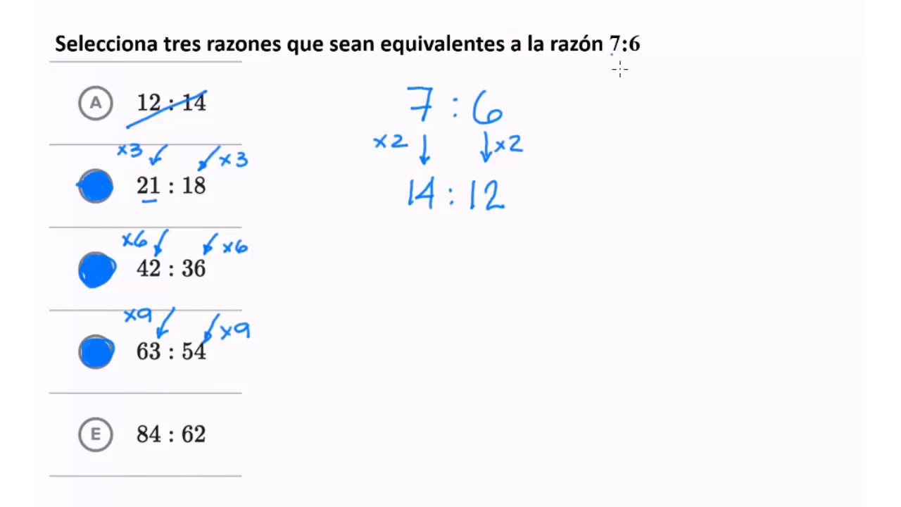 Razones equivalentes | Khan Academy en Espa&ntilde;ol