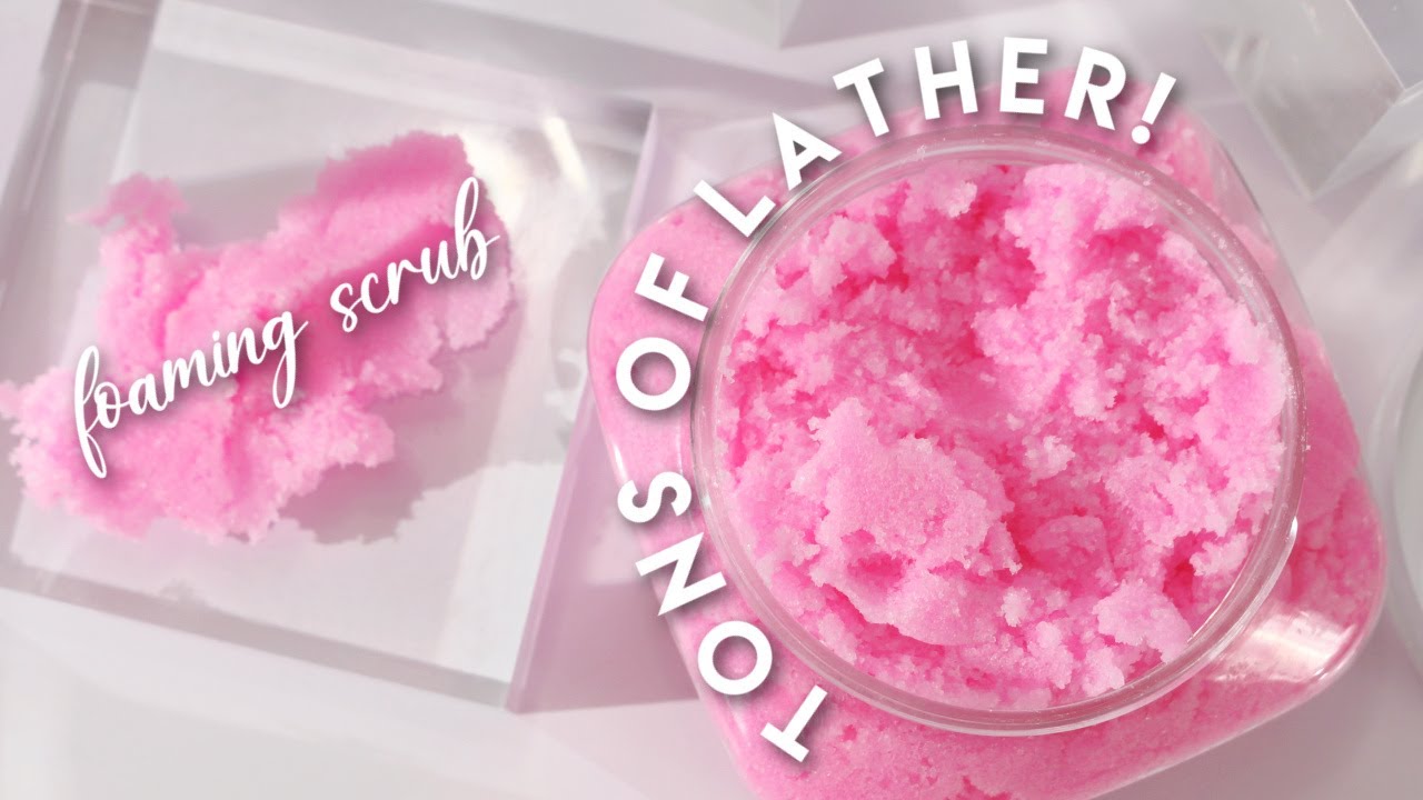 How to Make Neon Pink Foaming Scrub w/ Amazing Lather! Scrubmas day 9