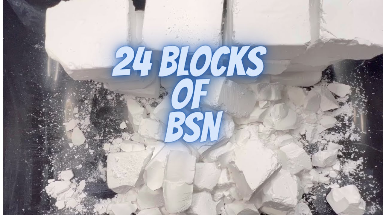 24 Blocks of fresh BSN #asmr #gymchalk #gymchalkasmr #chalkasmr