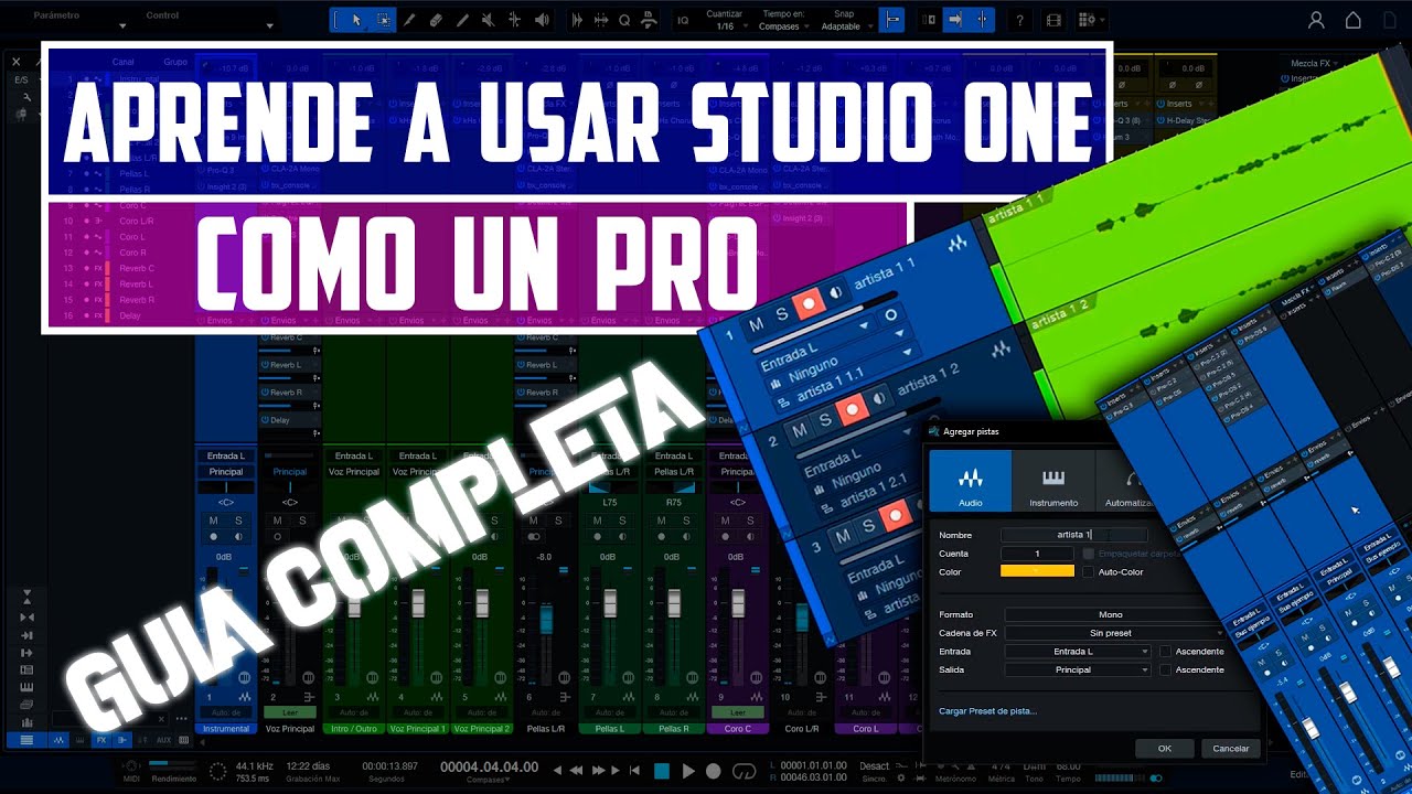 ¡Graba Audio como un Pro! Aprende a Usar Studio One 6 en Solo 25 Minutos