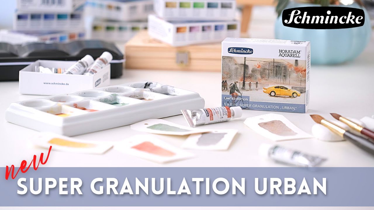 New Schmincke Watercolor Super Granulation Urban Set - Horadam Aquarell