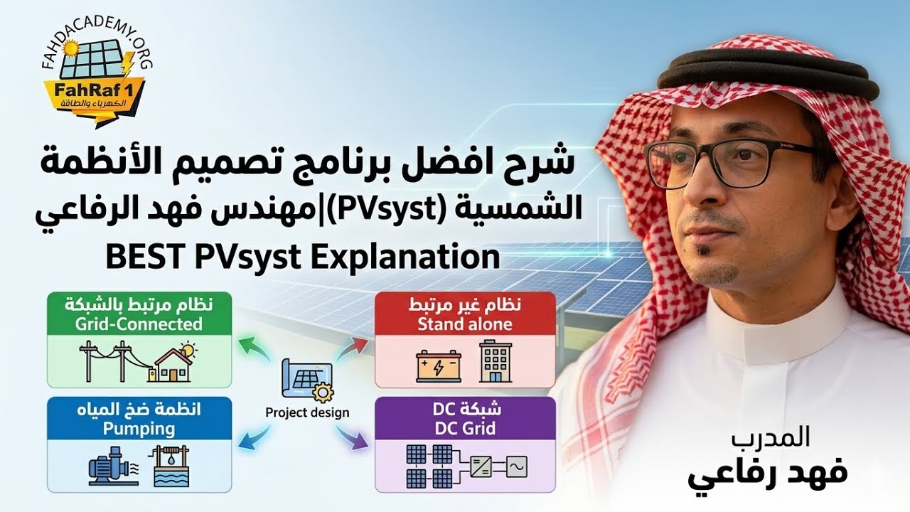 شرح افضل برنامج تصميم الأنظمة الشمسية (PVsyst) |مهندس فهد الرفاعي