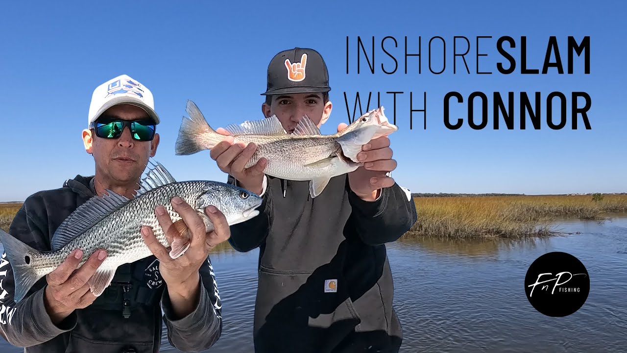 Salt Water Inshore Slam in St Augustine with Connor