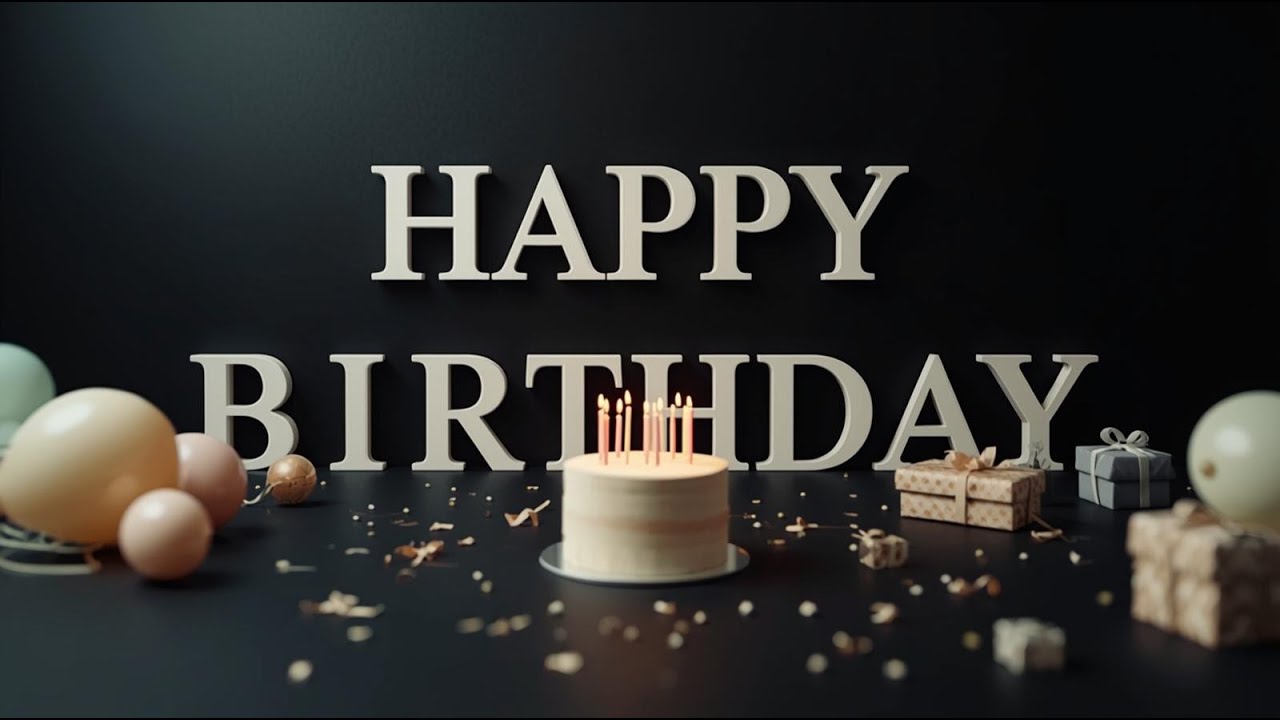 Happy Birthday Song 🖤 | Dark Elegant Edition