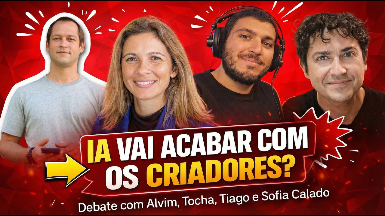 IA Vai Acabar com os Criadores? Debati com Alvim, Tocha e Sofia Calado no festival PODES!