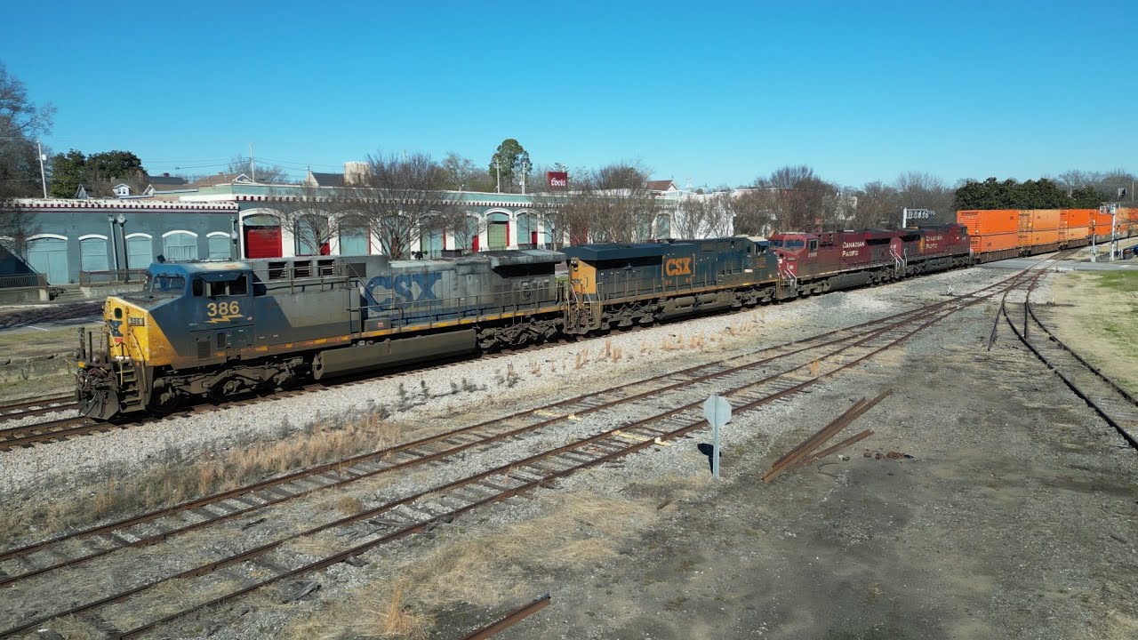 Canadian Pacific Foreign Power || Spirit of Cincinnati Surprise Visit || CSX Freight Trains