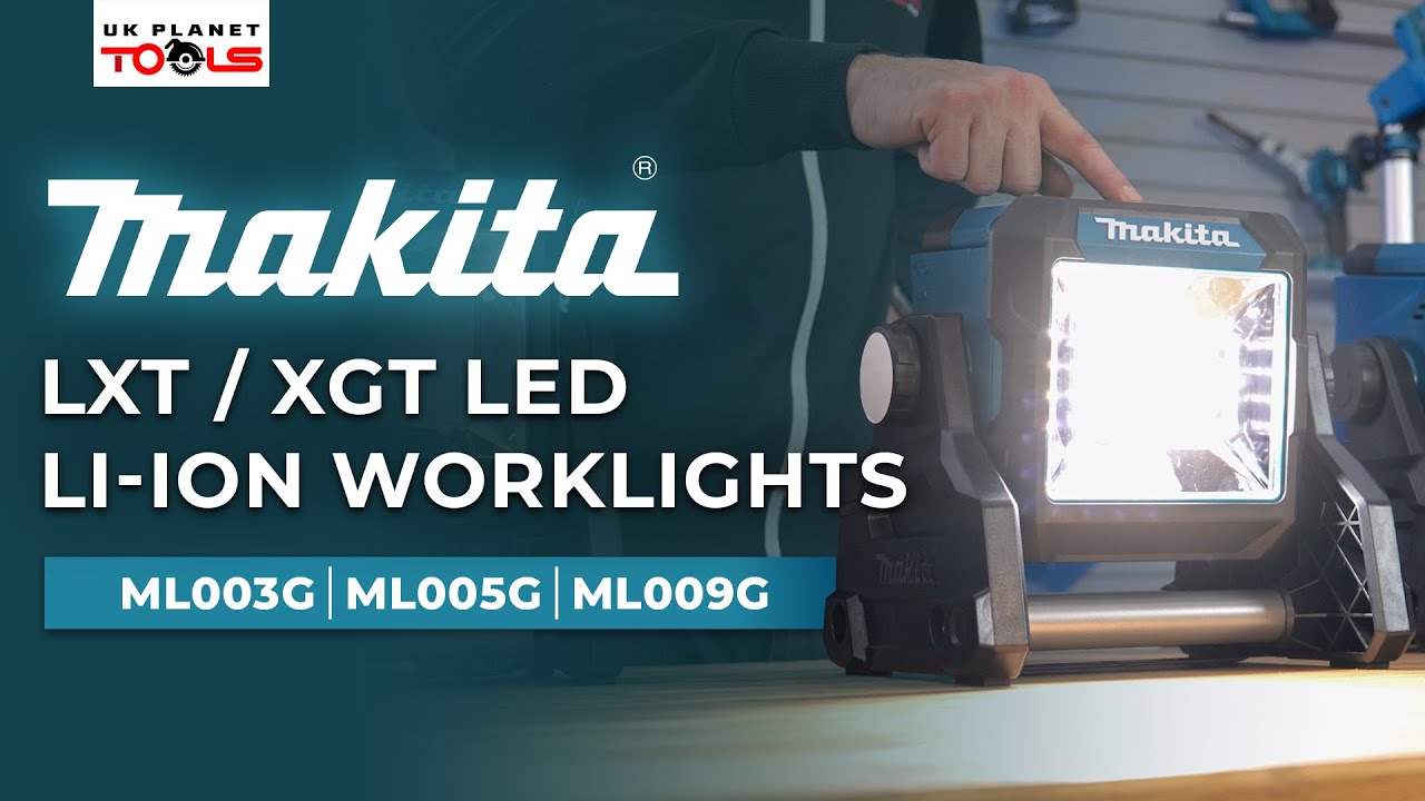 Makita XGT 40V / LXT 18V Cordless Area Work Lights (ML003G / ML005G / ML009G)