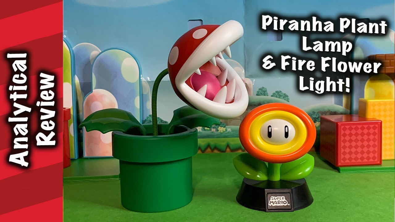 Piranha Plant Lamp and Fire Flower Light Review!