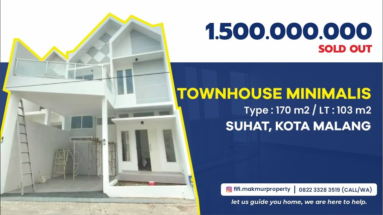 EXCLUSIVE ❗TOWNHOUSE STRATEGIS DEKAT SUHAT KOTA MALANG | BANTING HARGA CUYYY