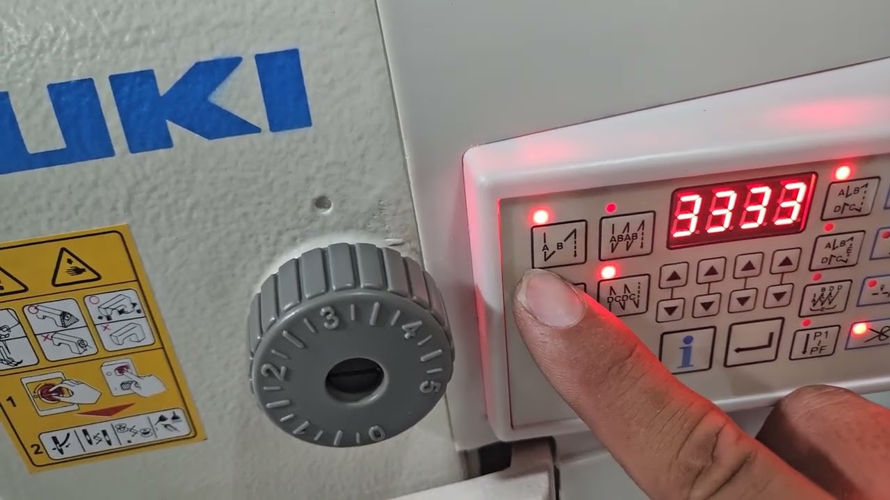 Hướng dẫn cách sử dụng máy may 1 kim điện tử Juki DDL-8700 / Cách sử dụng bàn phím máy 1 kim #máymay