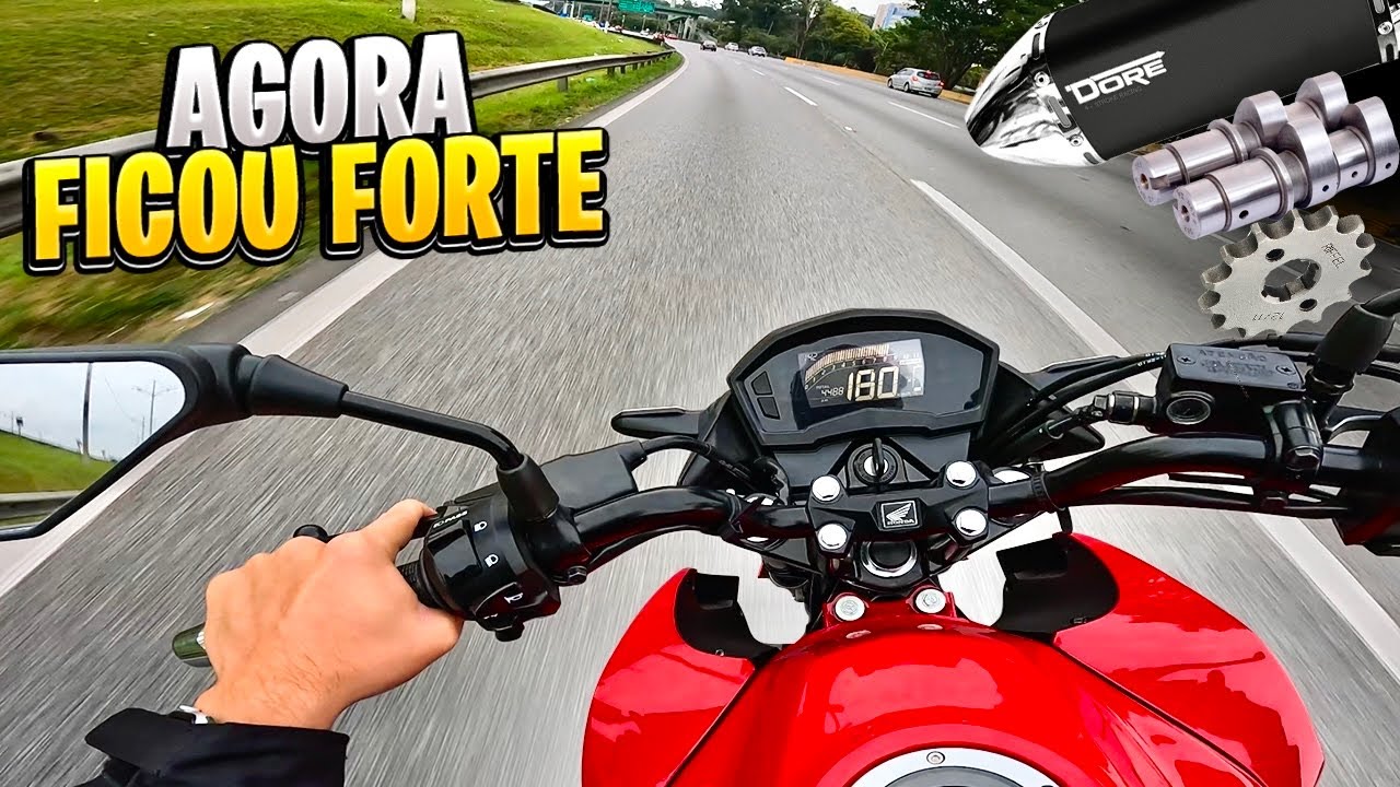 TOP SPEED COM PINHÃO 14 E 11000 RPM NA TWISTER COM COMANDO E DORE
