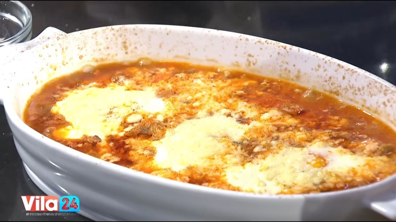 Kima tradicionale me mish të grirë e vezë dhe bukë e mbushur me djathë, proshutë dhe pancetë/Recetat